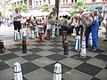 Deutsch: Schach gespielt auf Bärenplatz, Bern, Schweiz English: Chess being played on Bear Square, Berne, Switzerland Camera location 46° 56′ 50.9″ N, 7° 26′ 36.9″ E    View all coordinates using: OpenStreetMap