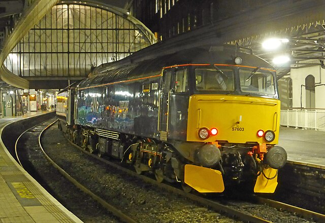 57603 in Great Western Railway livery with the Night Riviera at Paddington