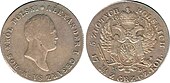 5 zlotych polskich 1817, wypukly awers, ogon jednorzedowy.jpg