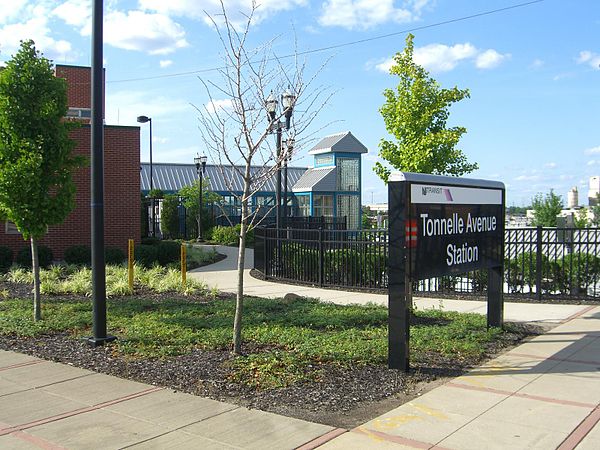 The current terminus is a park-and-ride on Tonnelle Avenue