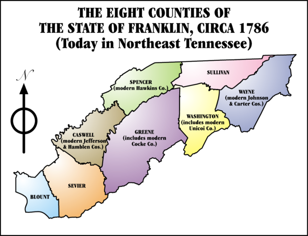 The State of Franklin and its counties