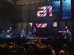 A1 performing at the Mall of Asia Arena, Philippines on 09 November 2019