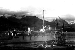 ARA <i>King</i> (P-21) Argentine Navy patrol ship, in service since 1946.