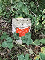 A concrete NTS gas marker post in the UK