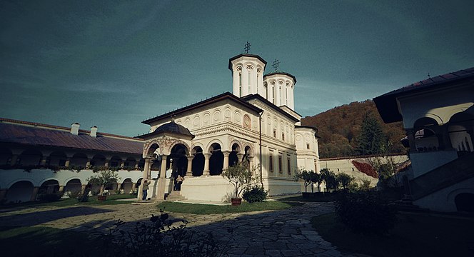 Orthodox church in Horezu, Romania