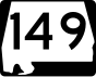 Markierung State Route 149