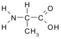 אלנין (Ala)-מולקולה קטנה והירופובית.