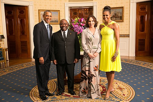 Ali Bongo Ondimba with Obamas 2014.jpg