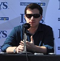 Andrew Friedman is the incumbent President of Baseball Operations for the Los Angeles Dodgers. Andrew Friedman 2011.jpg