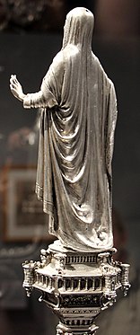 Rear side of a statuette of Madonna, on the silver Cross of San Giovanni by Antonio del Pollaiolo (1457 ca.), Museo dell'Opera del Duomo, Florence, Italy