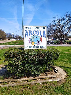 Arcola MS Selamat datang Sign.jpg