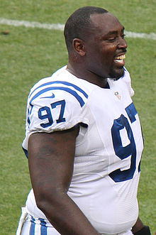 Jones with the Colts in 2014 Arthur Jones (American football).JPG