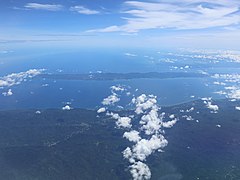 Atimonan, Abalat Island, Lopez Bay from air