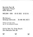 Aufgabebeleg Deutsche Post DHL 2012.jpg