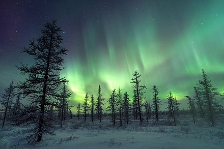 Aurora in Northern Ural