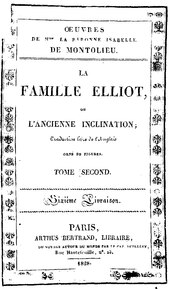 Première de couverture, réédition de 1828