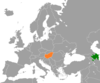 Location map for Azerbaijan and Hungary.