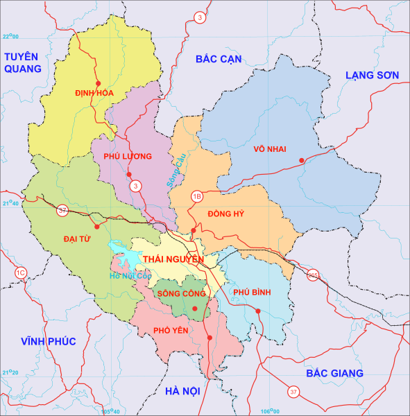 File:Bản đồ Thái Nguyên.svg