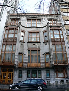 Facade of the Hôtel Solvay