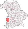 Deutsch: Wahlkreis 255: Neu-Ulm