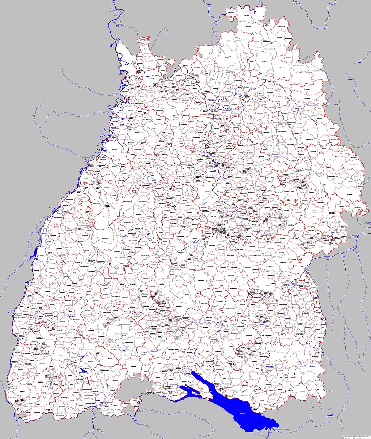 Städte in baden württemberg karte