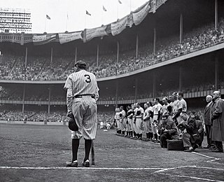 <i>Babe Ruth Bows Out</i> 1949 Pulitzer Prize winning photograph