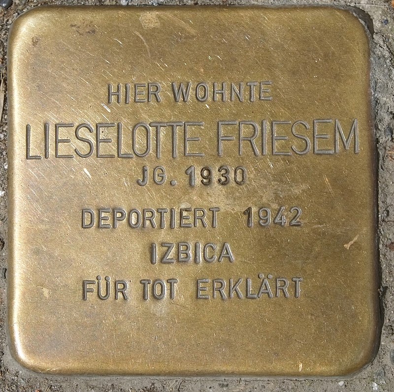 Bad Neuenahr Stolperstein Lieselotte Friesem 2892.JPG
