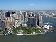 Lower Manhattan met Battery Park in 2010