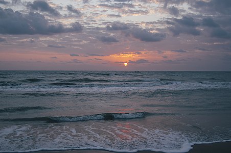 Bay of Bengal Sunrise at Nagapattinam Beach