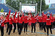 Deutsch: Beachhandball Europameisterschaften 2019 (Beach handball Euro); Tag 6: 7. Juli 2019 – Siegerehrungen English: Beach handball Euro; Day 6: 7 July 2019 – Medal ceremony