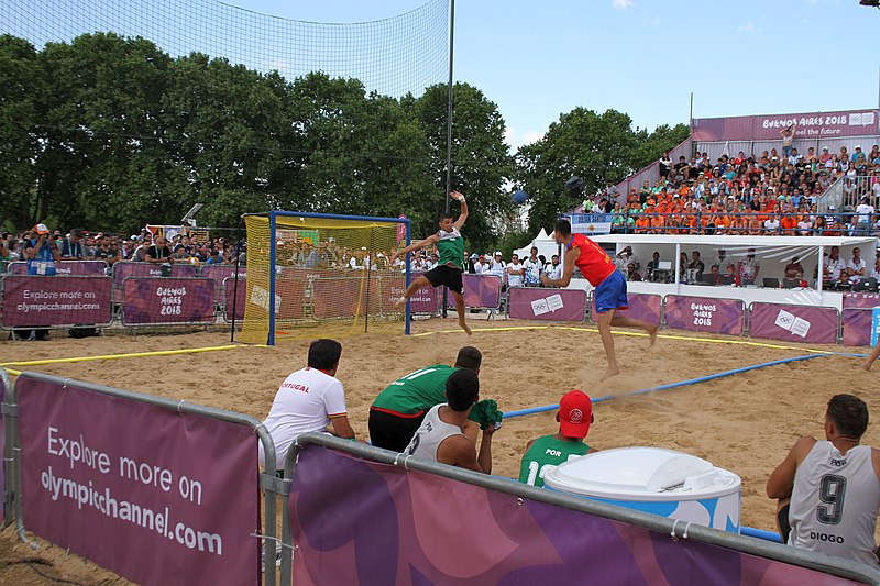 File:Beach handball at the 2018 Summer Youth Olympics – Boys Gold Medal Match 325.jpg