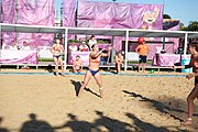 Deutsch: Beachhandball bei den Olympischen Jugendspielen 2018; Tag 3, 9. Oktober 2018; Mädchen, Vorrunde, Gruppe B - Venezuela-Niederlande 1:2 English: Beach handball at the 2018 Summer Youth Olympics at 9 October 2018 – Girls Preliminary Round Group B‎ – Venezuela-Netherlands 1:2