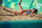 Deutsch: Beachvolleyball bei den Olympischen Jugendspielen 2018; Tag 8, 14. Oktober 2018; Mädchen, Achtelfinale – Bolivien-Puerto Rico 0:2 (18–21/18–21 ) English: Beach volleyball at the 2018 Summer Youth Olympics at 14 October 2018 – Girls Round of 16 – Bolivia-Puerto Rico 0:2 (18–21/18–21 )