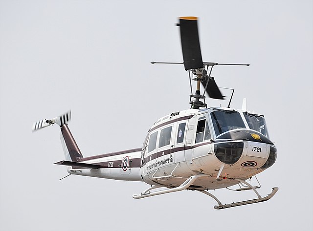 A Bell 205A-1, used by Royal Thai Police