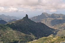 Roque Bentayga, centro de Gran Canaria.