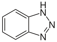 Structuurformule van benzotriazool