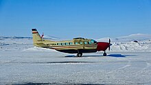 A Bering Air Cessna 208B Grand Caravan in Nome, Alaska