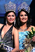 Philippine beauty queens Janina San Miguel, Jennifer Barrientos