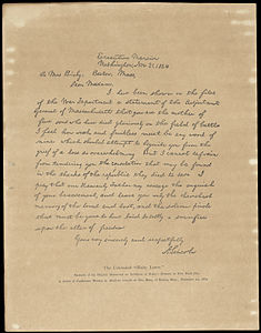 Facsimile of the Bixby letter