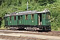 Strassenbahn Motorwagen Fe 4/4 151 der Compagnie Genevoise des Tramways Électriques (CGTE), 2015 in Chamby-Musée (Chaulin)