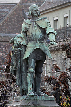 Adrian von Bubenberg szobra Bernben