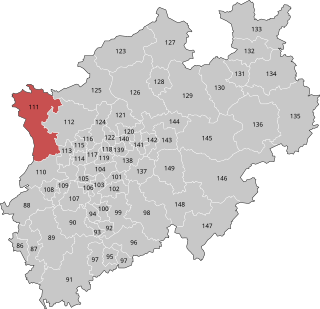 <span class="mw-page-title-main">Kleve (electoral district)</span> Federal electoral district of Germany