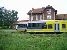 VT 672 in Naumburg (Saale) Ost on 4 June 2007 Burgenlandbahn.jpg