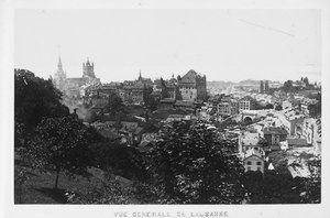 Lausanne vers 1880-1890, une croissance en bordure du plateau suisse.