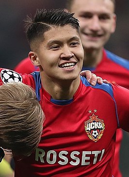 Achmetov in 2018 als speler van CSKA Moskou