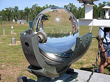 Campbell-Stokes recorder measures sunshine Campbell-Stokes recorder.jpg