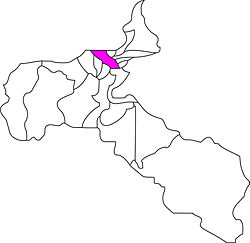 サンホセ州内の位置の位置図