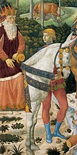 El patriarca José II de Constantinopla como rey mago en el fresco de Benozzo Gozzoli.