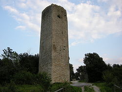 Tower of the di Monsummano Alto castle. Castello di monsummano alto, torre 03.JPG