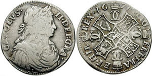 Charles II of Scotland merk 1671 73249.jpg